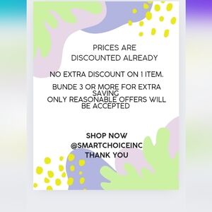 ITEMS ARE DISCOUNTED IN THIS CLOSET .